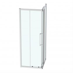 Ideal Standard i.life 800mm Bright Silver Corner Entry Shower Enclosure