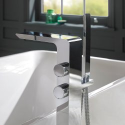 Vado Omika Floorstanding Bath Shower Mixer with Shower Kit