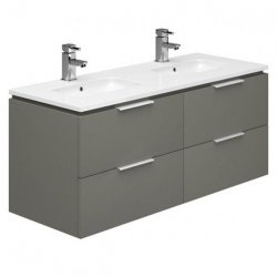 Essential Dakota 1200mm Unit with Basin & 4 Drawers, Onyx Grey