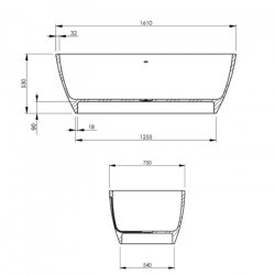 BC Designs Contemporary Vive Bath