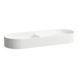 Laufen Sonar 1000mm Double Basin with Outside Texture - White