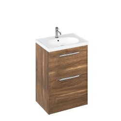 Britton Shoreditch 650mm Caramel Floorstanding Vanity Unit and Basin