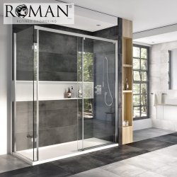 Roman Decem x 1200 x 800mm Sliding Door with Finger Pull Handle