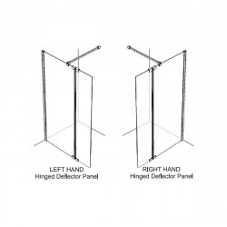 Kudos Ultimate 2 8mm Hinged Deflector Panel (Chrome)