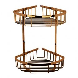 BC Designs Victrion Double Corner Shower Basket
