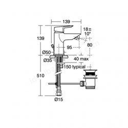 Ideal Standard Tesi Single Lever Bidet Mixer