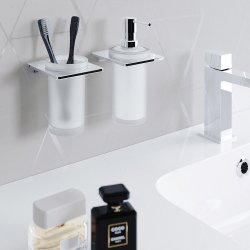 Origins Living S Cube/Eletech Soap Dispenser - Chrome