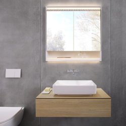 Geberit VariForm 550mm Rectangular Lay-On Countertop Basin - No Overflow