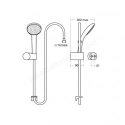 Ideal Standard IdealRain M3 Fixed Shower Set