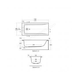 Ideal Standard Concept 150 x 70cm Idealform Plus+ Bath