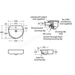 Ideal Standard Concept Sphere 55cm Semi Countertop Basin