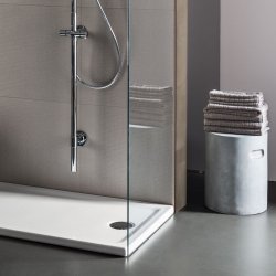 Geberit 90mm Fast Flow Shower Tray Waste - Chrome