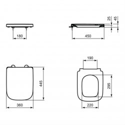Ideal Standard i.life Close Coupled Open Back WC