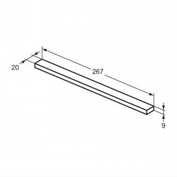 Ideal Standard i.life S Wall Hung 41cm 1 Door Matt Greige Guest Washbasin Unit