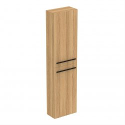 Ideal Standard i.life S 2 Door Compact Tall Column Unit in Natural Oak