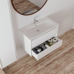 Ideal Standard Connect Air 800mm Vanity Unit (Gloss White with Matt White Interior)