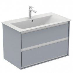 Ideal Standard Connect Air 800mm Vanity Unit (Gloss Grey with Matt White Interior)