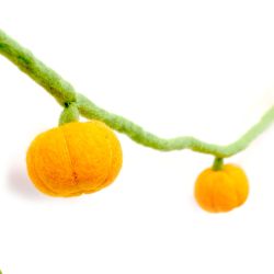 Pumpkin - Wool Felt - Garland