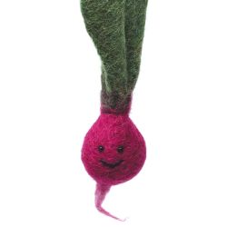 Beetroot - Wool Felt - Keyring