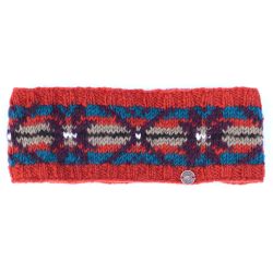 Pure Wool Hand Knit - Cosmos Headband - Spice