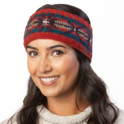 Pure Wool Hand Knit - Cosmos Headband - Spice