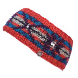 Pure Wool Hand Knit - Cosmos Headband - Spice