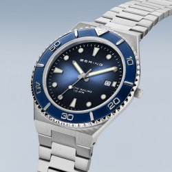 Gents Bering Artic Sailing Stainless Steel Bracelet Watch