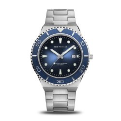 Gents Bering Artic Sailing Stainless Steel Bracelet Watch