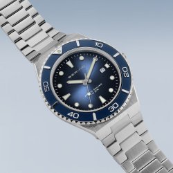 Gents Bering Artic Sailing Stainless Steel Bracelet Watch