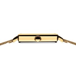 Ladies Bering Stainless Steel Gold Plate Bracelet Watch.