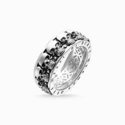 Thomas Sabo Silver Skull Band Ring (Q1/2)