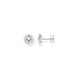 Thomas Sabo Silver Round CZ Stud Earrings