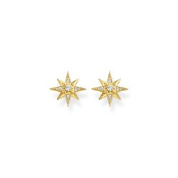 Thomas Sabo Silver Gold Plated Ear Star Studs