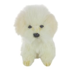 Soft Toy Dog Maltese by Hansa (15cm) 8416