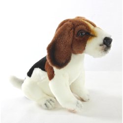 Soft Toy Dog, Beagle by Hansa (15cm) 8420