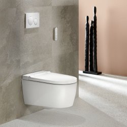 Geberit Sigma 20 Dual Flush Plate - Matt White & White