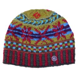 Cosmos beanie - hand knit - landscape