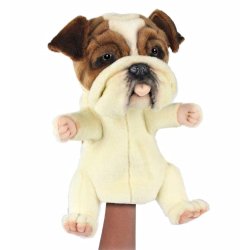 Soft Toy English Bulldog Puppet by Hansa (28 cm) 8448