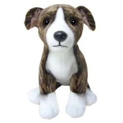 Soft Toy Whippet Puppy Dog by Faithful Friends (30cm) FWT03