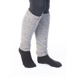 Pure Wool Leg warmer - Plain - Grey Heather