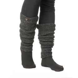 Pure Wool Leg warmer - Plain - Charcoal