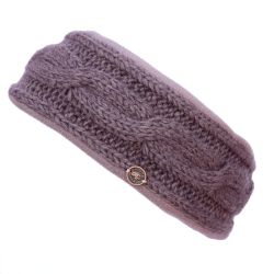 Pure Wool Fleece Lined - Cable Headband - Shadow