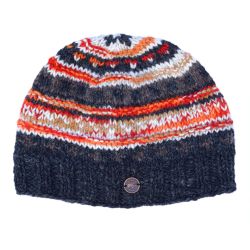 Ridge Tie Dye Beanie - Pure Wool - Charcoal Lava