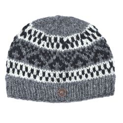 Natural Yurt Beanie - Pure Wool - Mid Grey