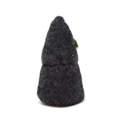 Handmade Christmas - Wool Felt Decoration - Holly Hat Gonk