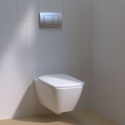 Geberit 112cm Wall Hung Cistern Frame & Delta 30 Flush Plate