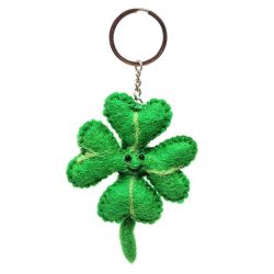 Clover - Wool Felt - Keyring