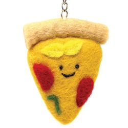 Pizza - Wool Felt - Keyring