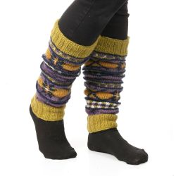 Pure Wool Leg warmer - Cosmos - Highland