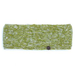 Pure Wool Sherpa Fleece Lining - Fine Wool Mix Headband - Leaf Green